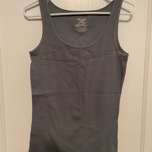 Charcoal gray tank top